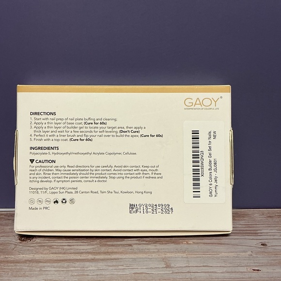 GAOY Builder Gel Set - Yummy Jelly 6 Colors - Picture 9 of 10